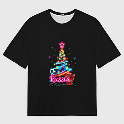 Футболка оверсайз женская Christmas tree gifts, цвет: 3D-принт