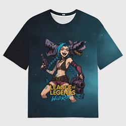 Футболка оверсайз женская League of Legends Jinx, цвет: 3D-принт