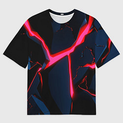 Женская футболка оверсайз Neon glow