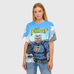 Футболка оверсайз женская Fallout 7, цвет: 3D-принт — фото 2