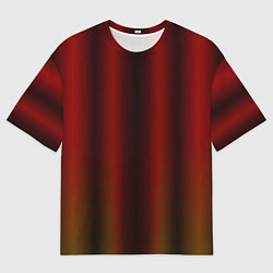 Футболка оверсайз женская Neon red orange lines, цвет: 3D-принт