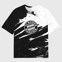 Футболка оверсайз женская Бавария Мюнхен крылья краски, цвет: 3D-принт