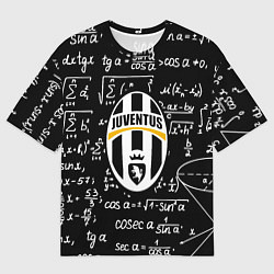 Футболка оверсайз женская Ювентус физика символы, цвет: 3D-принт