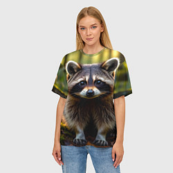 Футболка оверсайз женская Полоскун, цвет: 3D-принт — фото 2