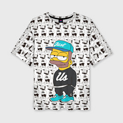 Женская футболка оверсайз Bart Just Us