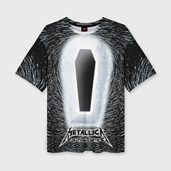 Футболка оверсайз женская Metallica: Death Magnetic, цвет: 3D-принт