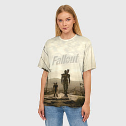 Футболка оверсайз женская Fallout City, цвет: 3D-принт — фото 2