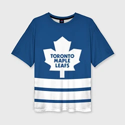 Женская футболка оверсайз Toronto Maple Leafs