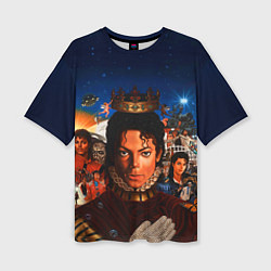 Женская футболка оверсайз Michael Jackson: Pop King