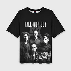 Футболка оверсайз женская Fall out boy band, цвет: 3D-принт