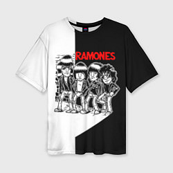 Женская футболка оверсайз Ramones Boys