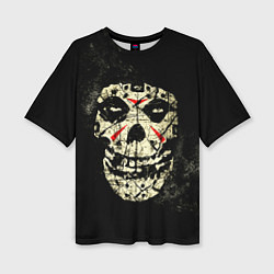 Женская футболка оверсайз Misfits: Death Face