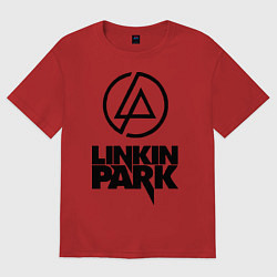 Футболка оверсайз женская Linkin Park, цвет: красный