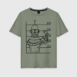 Футболка оверсайз женская Bender Wanted, цвет: авокадо