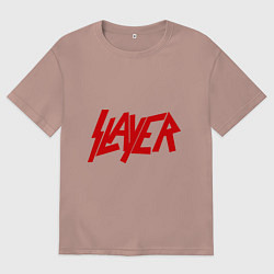 Женская футболка оверсайз Slayer
