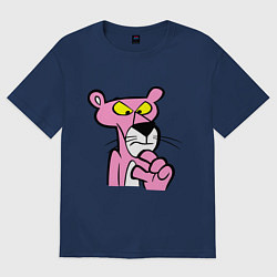 Футболка оверсайз женская Розовая пантера, цвет: тёмно-синий