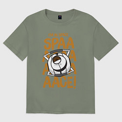 Футболка оверсайз женская Space, цвет: авокадо