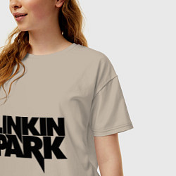 Футболка оверсайз женская Linkin Park, цвет: миндальный — фото 2