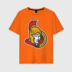 Футболка оверсайз женская Ottawa Senators цвета оранжевый — фото 1