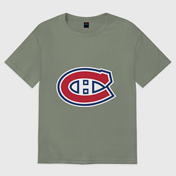 Футболка оверсайз женская Montreal Canadiens, цвет: авокадо