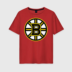 Женская футболка оверсайз Boston Bruins