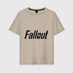 Футболка оверсайз женская Fallout, цвет: миндальный