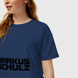 Футболка оверсайз женская Markus Schulz, цвет: тёмно-синий — фото 2