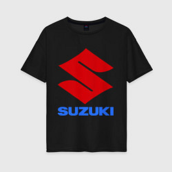 Футболка оверсайз женская Suzuki, цвет: черный