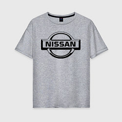 Футболка оверсайз женская Nissan club, цвет: меланж