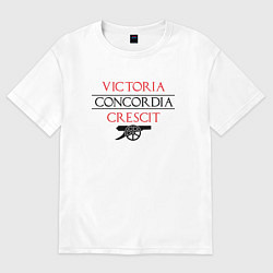 Футболка оверсайз женская Arsenal: Concordia Crescit, цвет: белый