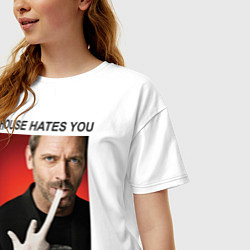 Футболка оверсайз женская House Hates You, цвет: белый — фото 2