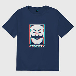 Футболка оверсайз женская F society, цвет: тёмно-синий