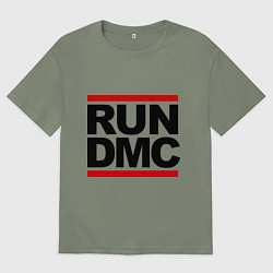Футболка оверсайз женская Run DMC, цвет: авокадо