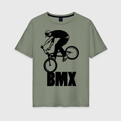 Футболка оверсайз женская BMX 3, цвет: авокадо