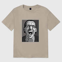 Футболка оверсайз женская Bennington Mono, цвет: миндальный