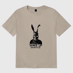 Футболка оверсайз женская Wake Up 28:06:42:12, цвет: миндальный