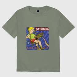 Футболка оверсайз женская The Offspring: Americana, цвет: авокадо