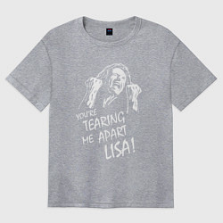 Футболка оверсайз женская Tearing me apart, цвет: меланж