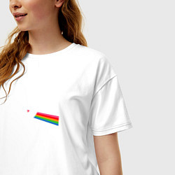 Футболка оверсайз женская Dark side of the moon, цвет: белый — фото 2