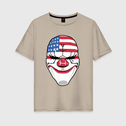 Футболка оверсайз женская American Mask, цвет: миндальный