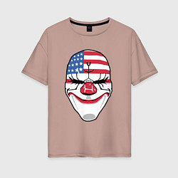 Футболка оверсайз женская American Mask, цвет: пыльно-розовый