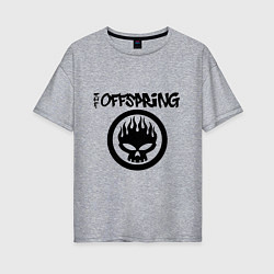 Футболка оверсайз женская The Offspring, цвет: меланж