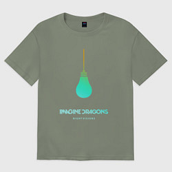 Футболка оверсайз женская Imagine Dragons: Night Visions, цвет: авокадо