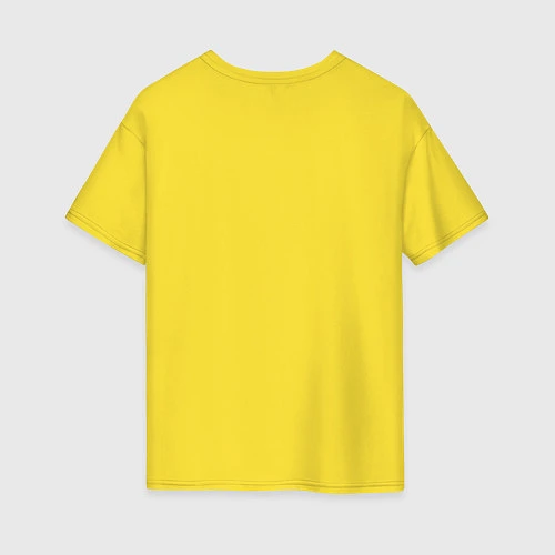Женская футболка оверсайз QR-code-kote / Желтый – фото 2