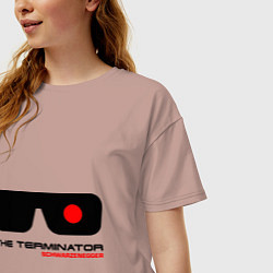 Футболка оверсайз женская The Terminator, цвет: пыльно-розовый — фото 2