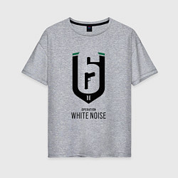 Женская футболка оверсайз Operation White Noise