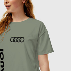 Футболка оверсайз женская Audi Style, цвет: авокадо — фото 2