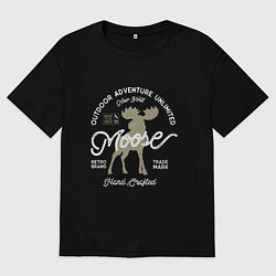 Футболка оверсайз женская Mosse: Trade Mark, цвет: черный