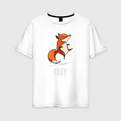 Футболка оверсайз женская Little Foxy, цвет: белый