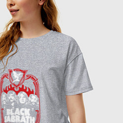Футболка оверсайз женская Black Sabbath Collective, цвет: меланж — фото 2